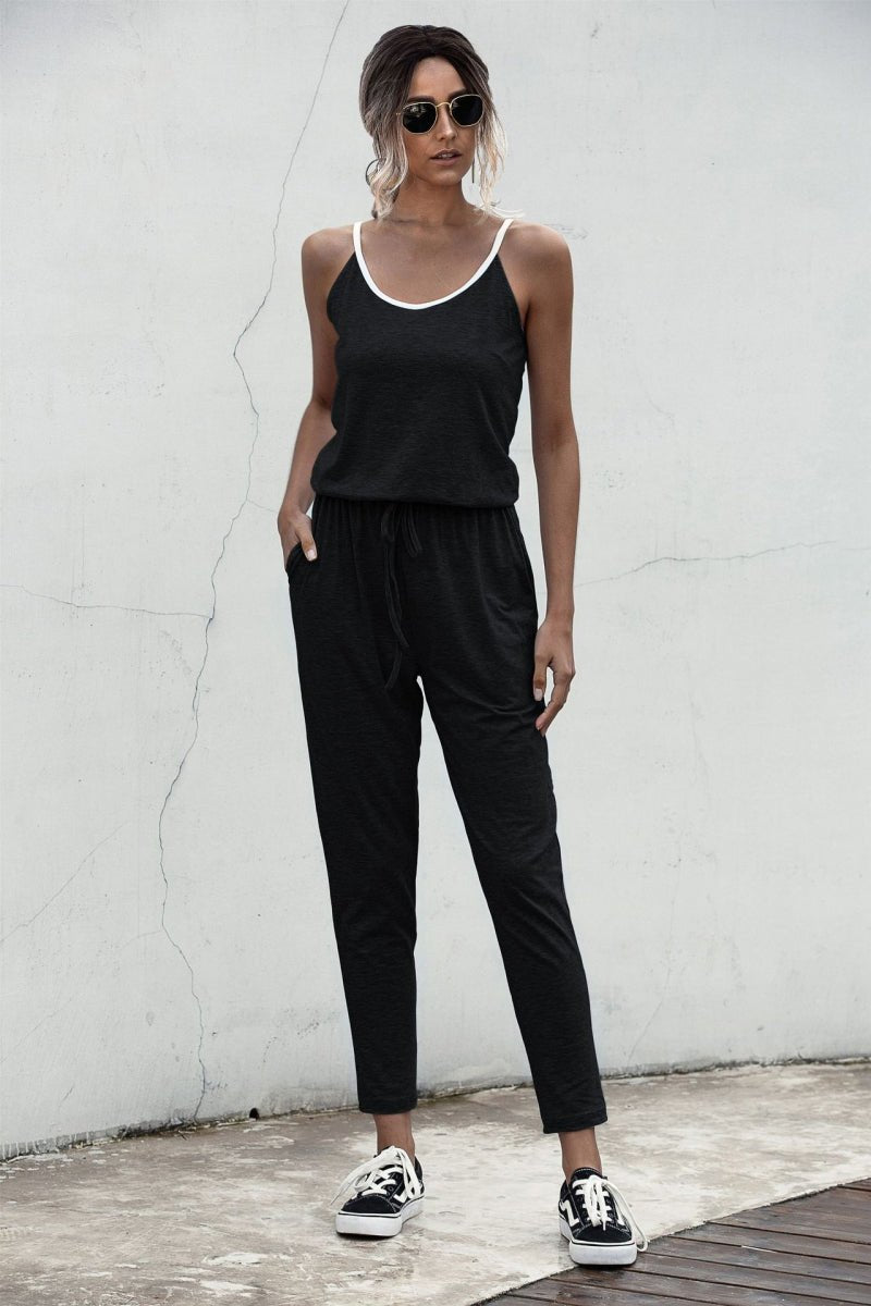 Contrast binding Cami Jumpsuit - Fashion Bug Online