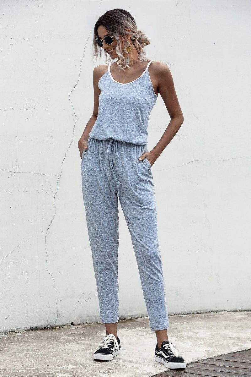 Contrast binding Cami Jumpsuit - Fashion Bug Online