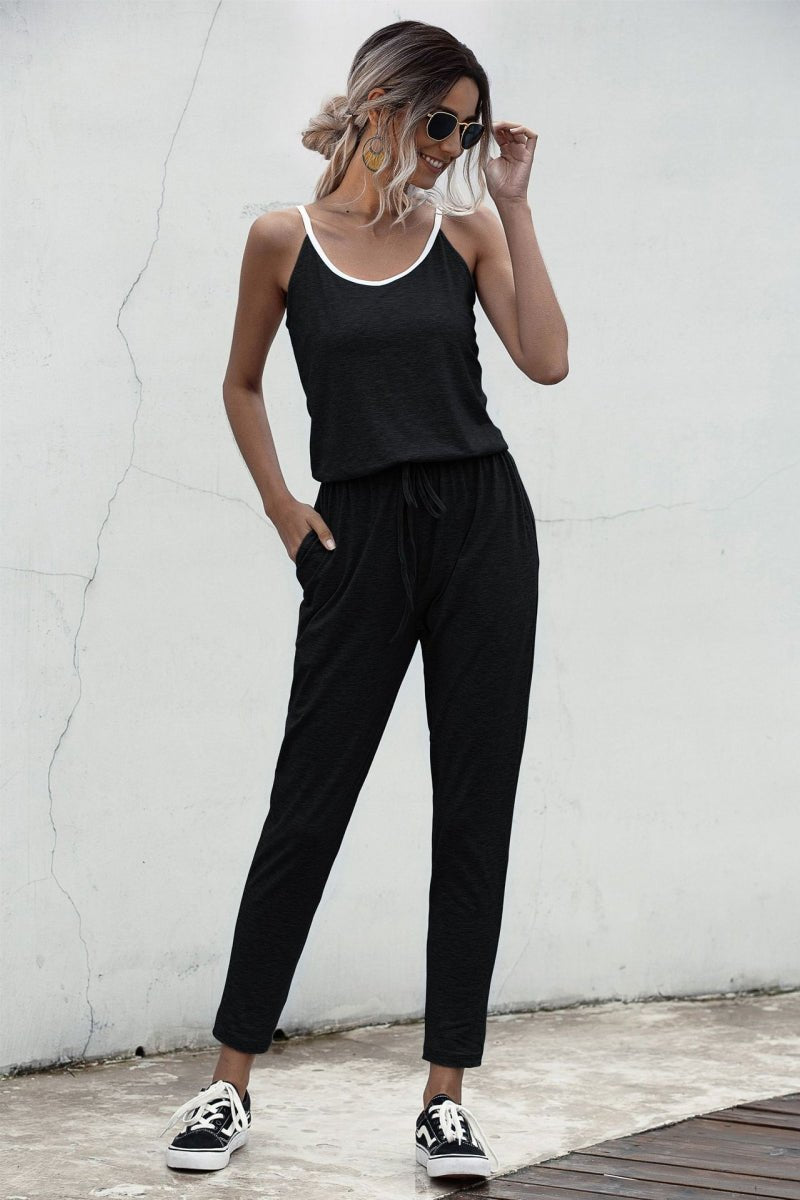 Contrast binding Cami Jumpsuit - Fashion Bug Online