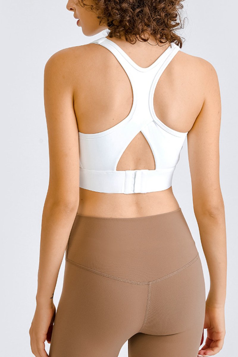 Cross Back Yoga Crop Top - Fashion Bug Online