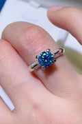 1 Carat Moissanite 4-Prong Ring