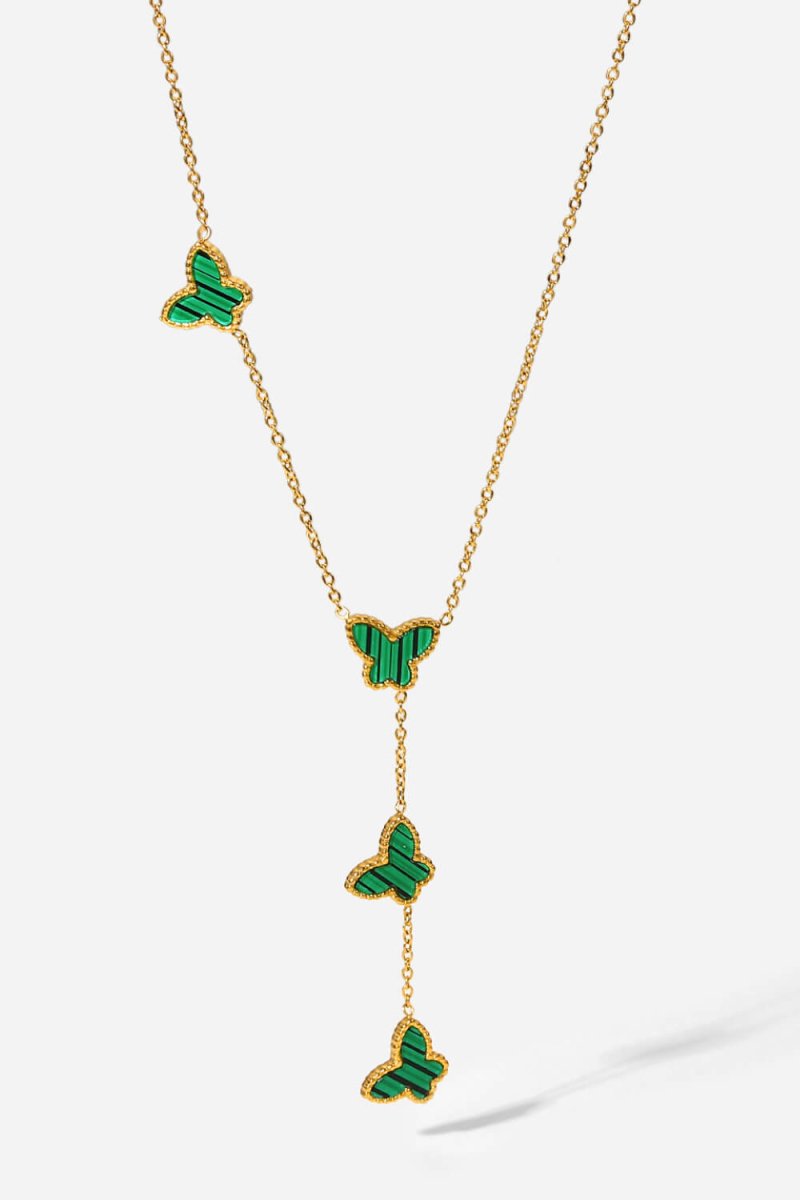 Gotta Fly Butterfly Drop Necklace - Fashion Bug Online