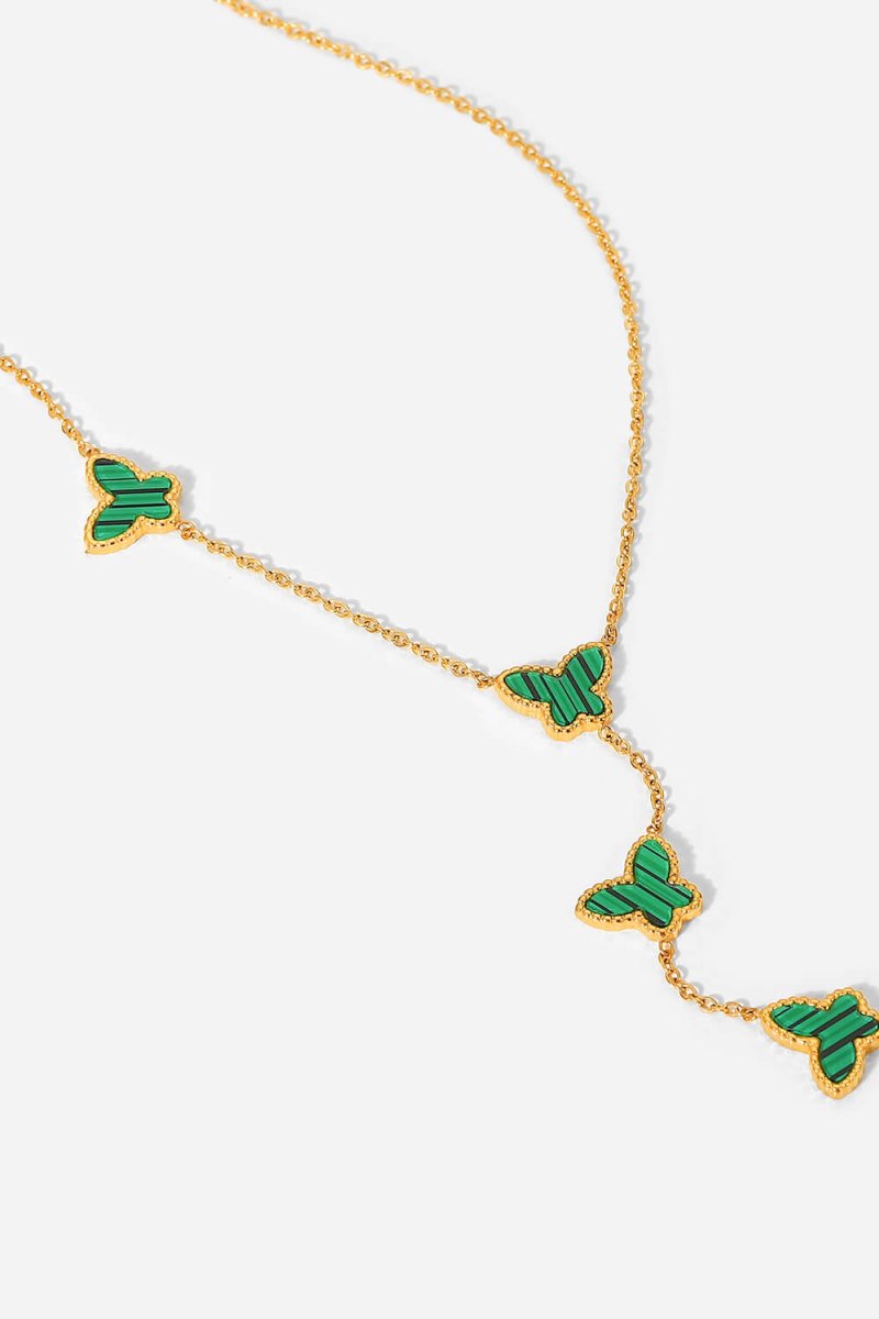 Gotta Fly Butterfly Drop Necklace - Fashion Bug Online
