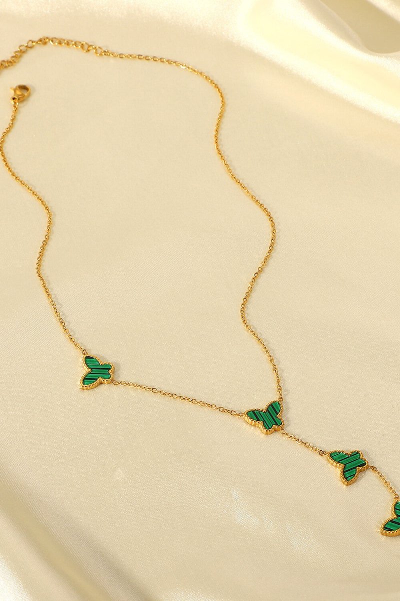 Gotta Fly Butterfly Drop Necklace - Fashion Bug Online