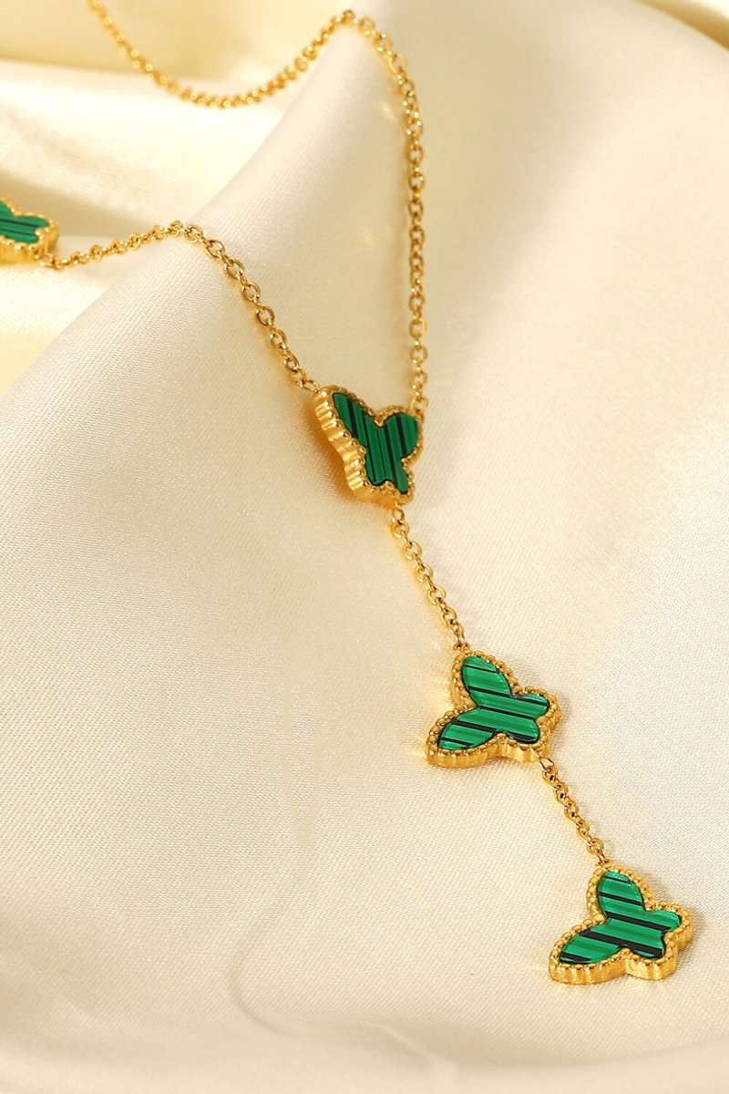Gotta Fly Butterfly Drop Necklace - Fashion Bug Online