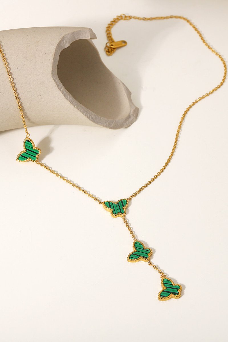 Gotta Fly Butterfly Drop Necklace - Fashion Bug Online