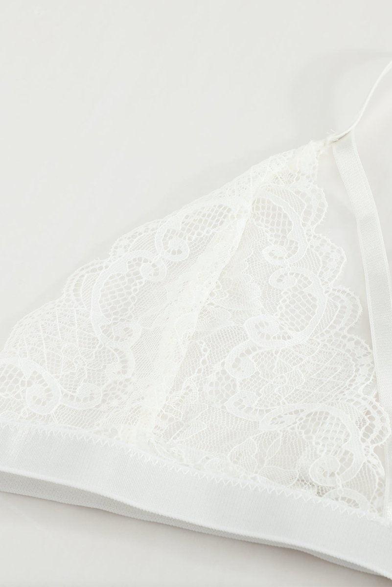 Lace Lingerie Three-Piece Set - Fashion Bug Online