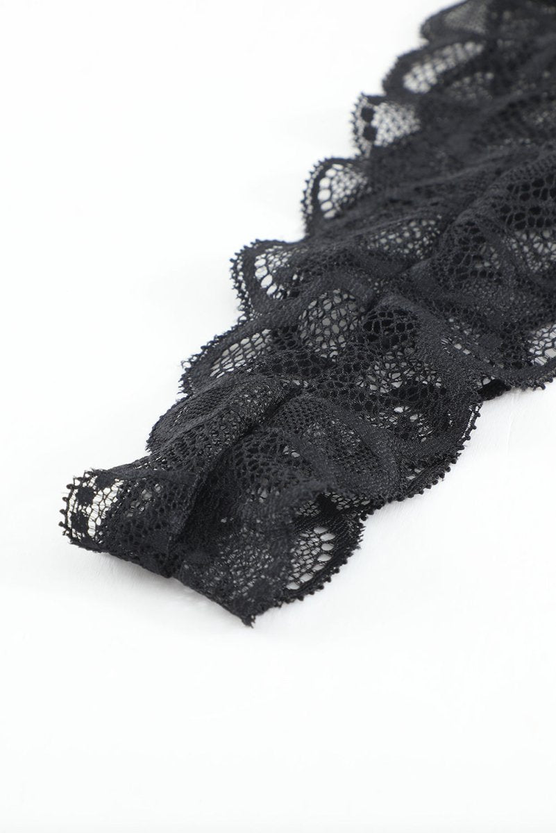 Strappy Three-Piece Lace Lingerie Set - Fashion Bug Online