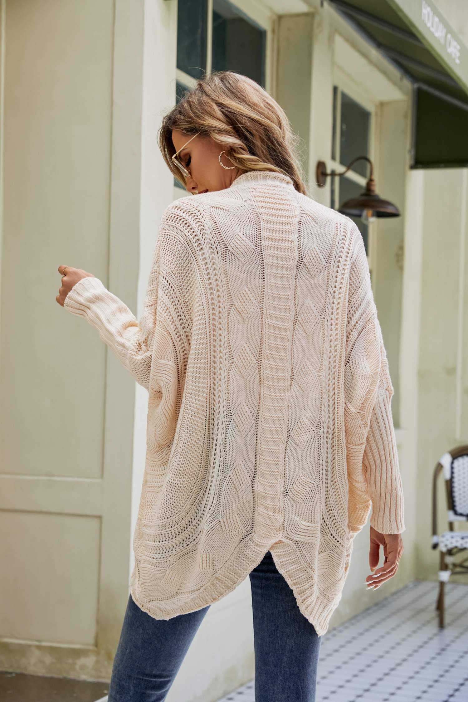 Mixed Knit Open Front Dolman Sleeve Cardigan – Fashion Bug Online