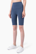 Breathable High-Rise Wide Waistband Biker Shorts