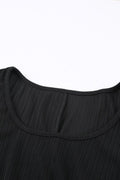 Crisscross Cutout Scoop Neck Slit Midi Dress - Fashion Bug Online