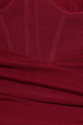 Cutout One-Shoulder Midi Bandage Dress - Fashion Bug Online