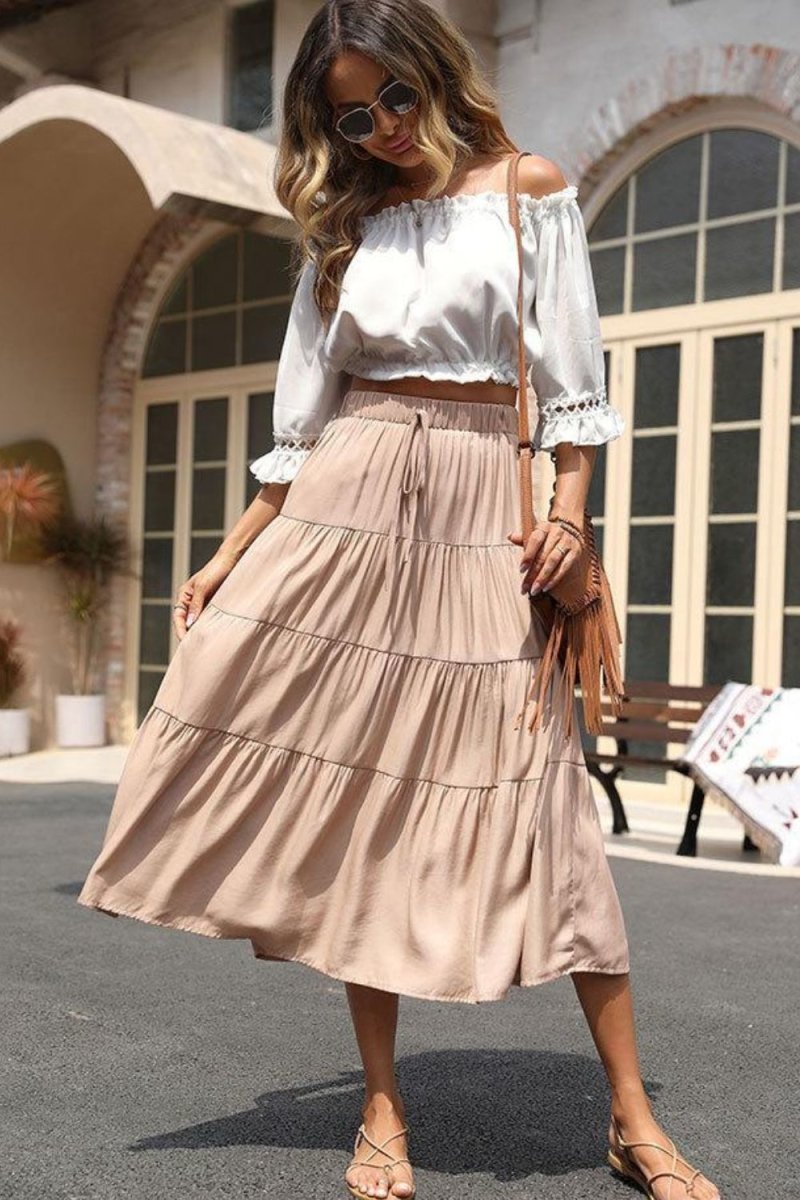 Tiered hotsell skirt trend