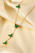 Gotta Fly Butterfly Drop Necklace - Fashion Bug Online