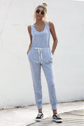 Knot Sleeveless Waist Jumpsuit - Fashion Bug Online