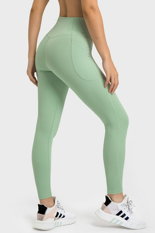 V-Waist Yoga Leggings with Pockets - Fashion Bug Online